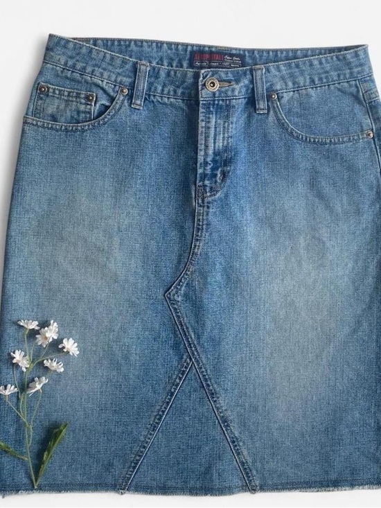 Aeropostale Dresses & Skirts - Vintage low rise denim midi skirt